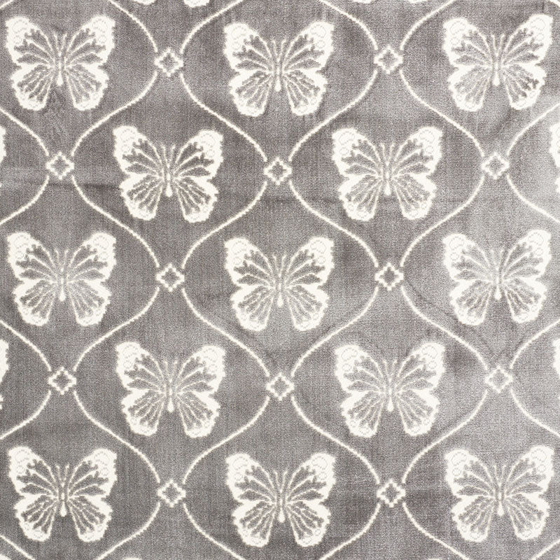 Schumacher PAPILLON VELVET PEWTER Fabric | Atlanta Fabrics