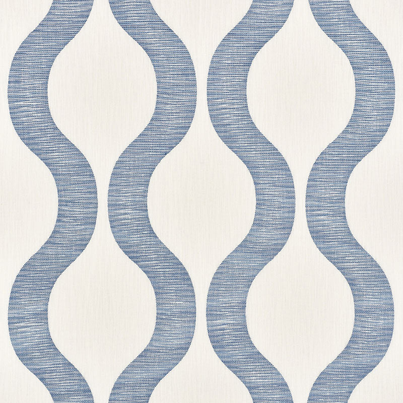 Schumacher ONDATA BLUE Fabric | Atlanta Fabrics