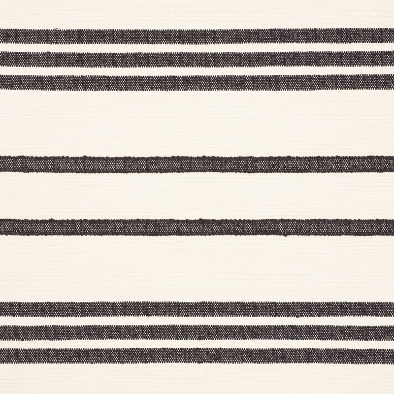 Schumacher DUNE STRIPE BLACK Fabric | Atlanta Fabrics