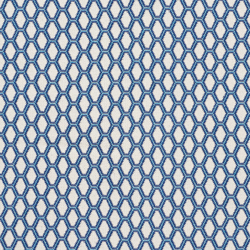 Schumacher BEEHIVE BLUE Fabric | Atlanta Fabrics