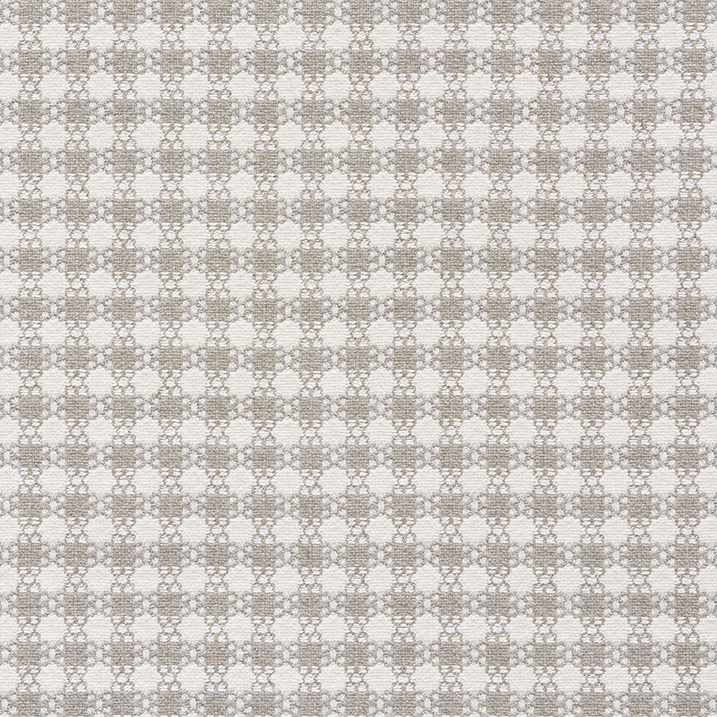 Schumacher CHECKMATE GREY Fabric | Atlanta Fabrics