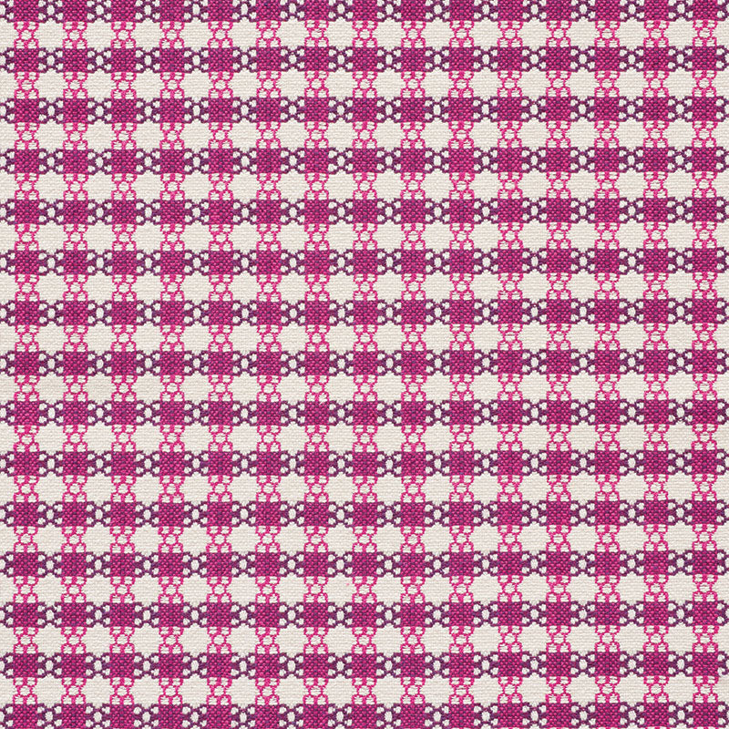 Schumacher CHECKMATE BERRY Fabric | Atlanta Fabrics