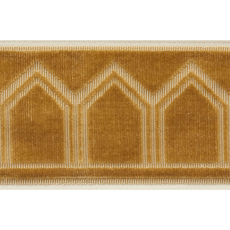 Schumacher VIZIER VELVET TAPE GOLD Trim | Atlanta Fabrics