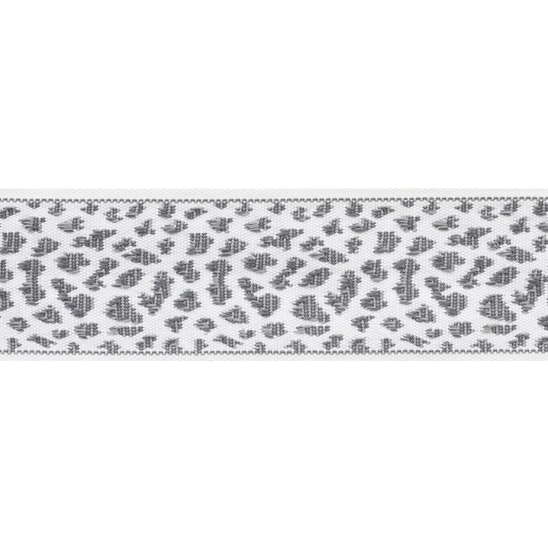 Schumacher LEOPARD TAPE GREY Trim | Atlanta Fabrics