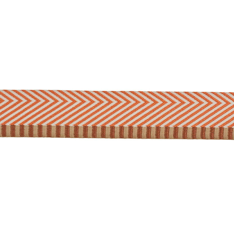 Schumacher CHEVRON TWILL TAPE ORANGE Trim | Atlanta Fabrics