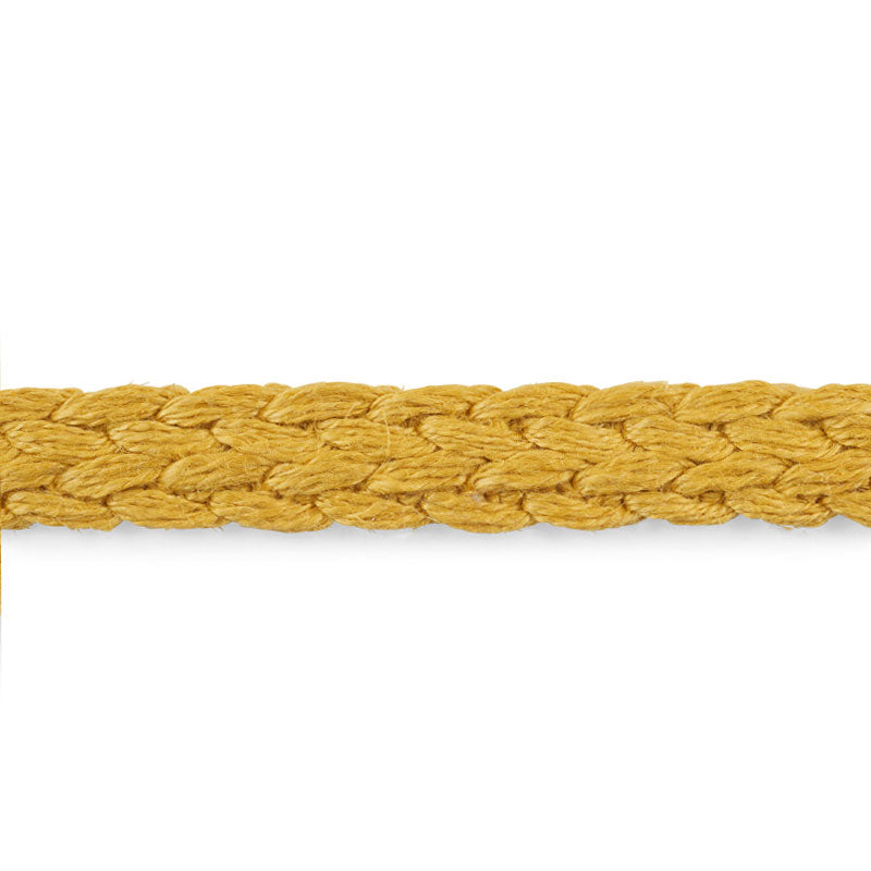 Schumacher BRAIDED LINEN TAPE NARROW GOLD Trim | Atlanta Fabrics