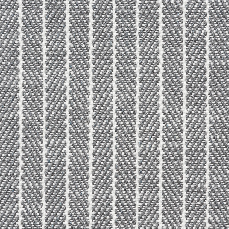 Schumacher GARTER STRIPE INDOOR/OUTDOOR SLATE Fabric | Atlanta Fabrics