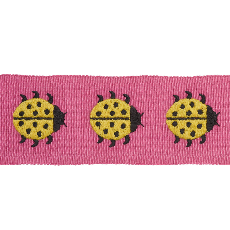 Schumacher LADYBIRD TAPE YELLOW & PINK Trim | Atlanta Fabrics