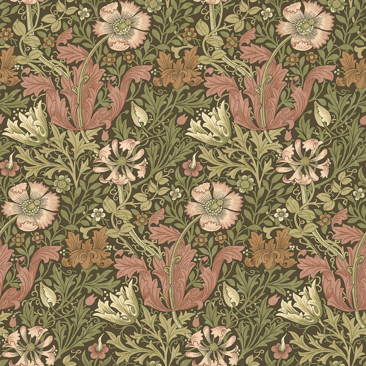 7886 COMPTON VELVET 3 RHUBARB