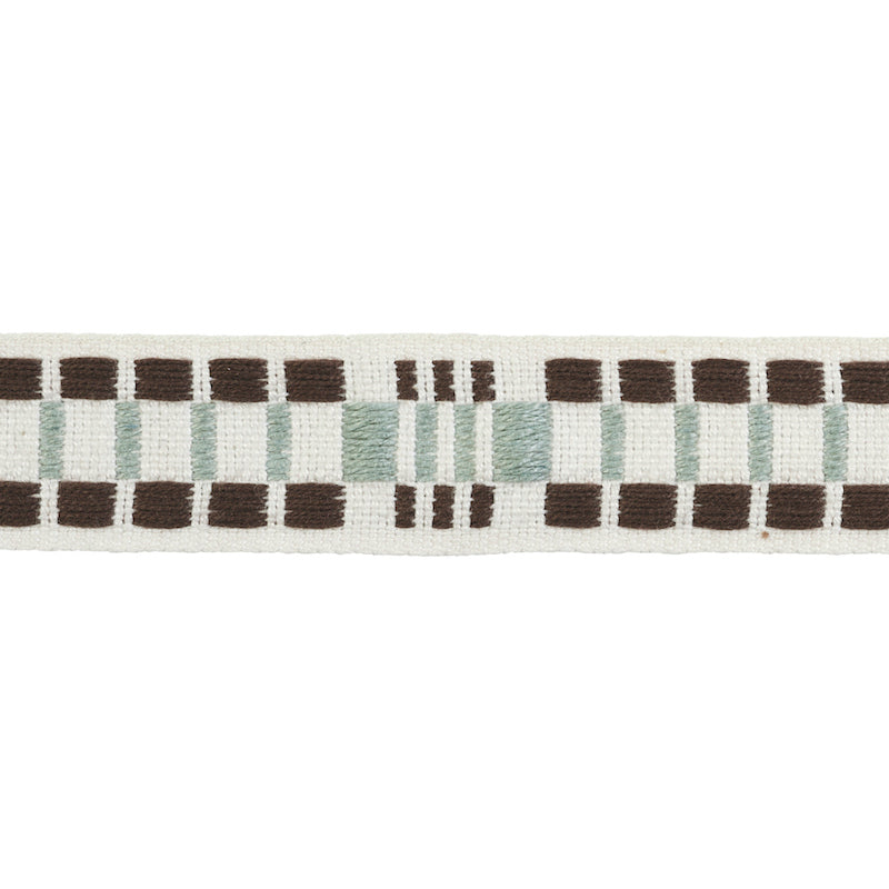 Schumacher CARMO TAPE NARROW SAGE Trim | Atlanta Fabrics