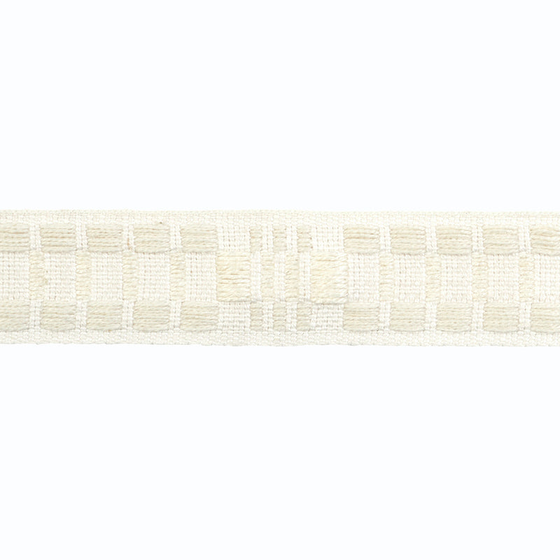 Schumacher CARMO TAPE NARROW IVORY Trim | Atlanta Fabrics