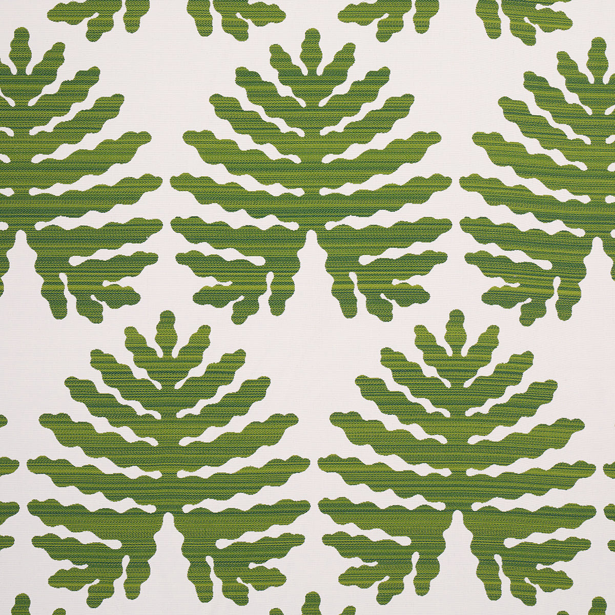 Schumacher PALMA SOLA INDOOR/OUTDOOR GREEN Fabric | Atlanta Fabrics