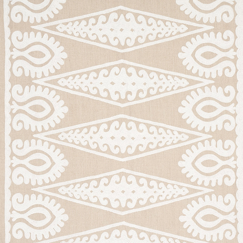 SEEMA EMBROIDERY IVORY ON NATURAL