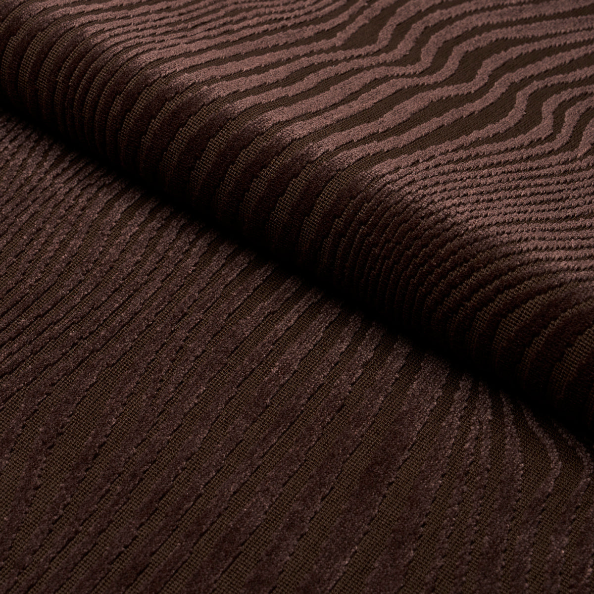 Schumacher GUNTA CUT VELVET ESPRESSO Fabric | Atlanta Fabrics