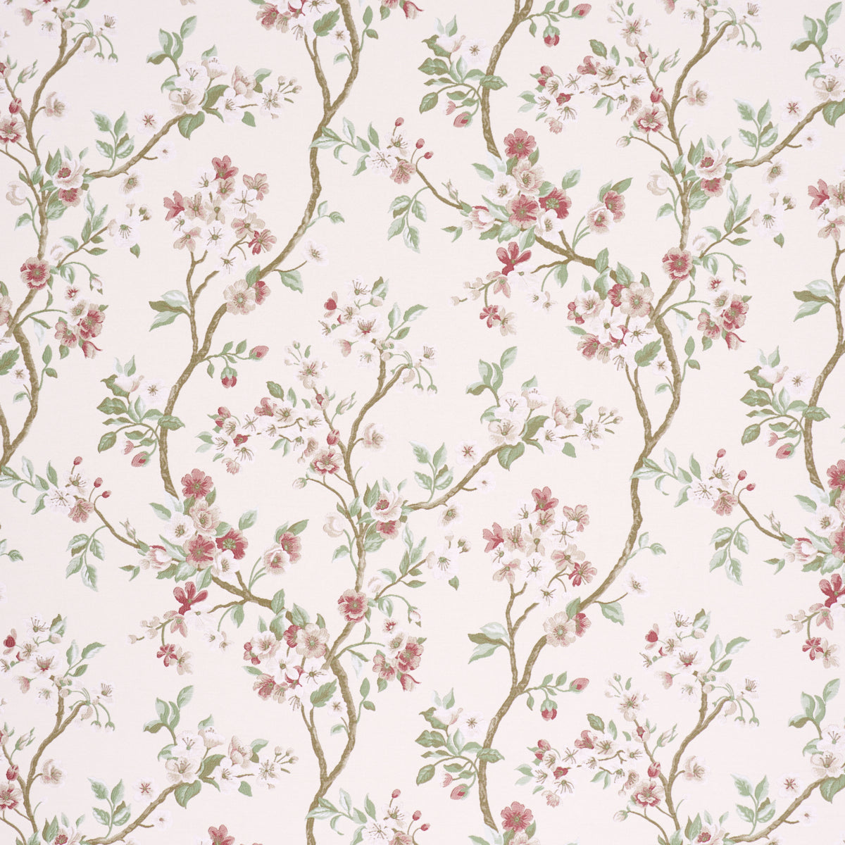 Schumacher CHERRY BLOSSOM CHERRY Fabric | Atlanta Fabrics