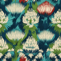 Atlanta Fabrics Be Mine Aqua Fabric | Atlanta Fabrics