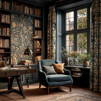 Atlanta Fabrics Birdpoint Lapis Fabric | Atlanta Fabrics