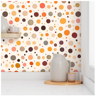 Buttonette Orange Wallpaper