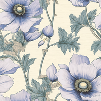 Atlanta Fabrics Cashmere Brownie Cornflower Fabric | Atlanta Fabrics