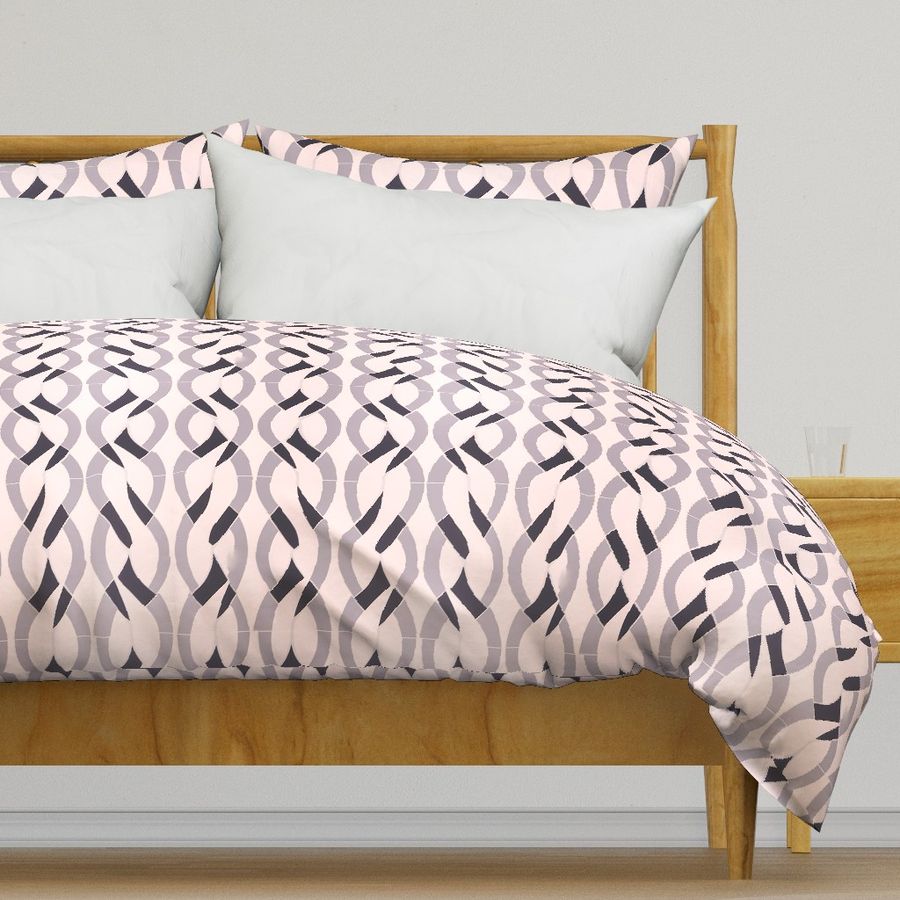 Chain Reaction Pink Duvet Cover