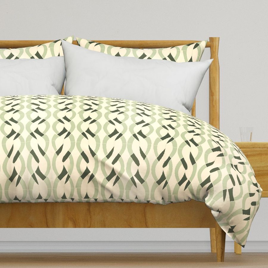 Chain Reaction Yellow Duvet Cover