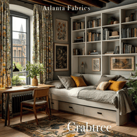 Atlanta Fabrics Crabtree Blue Fabric | Atlanta Fabrics