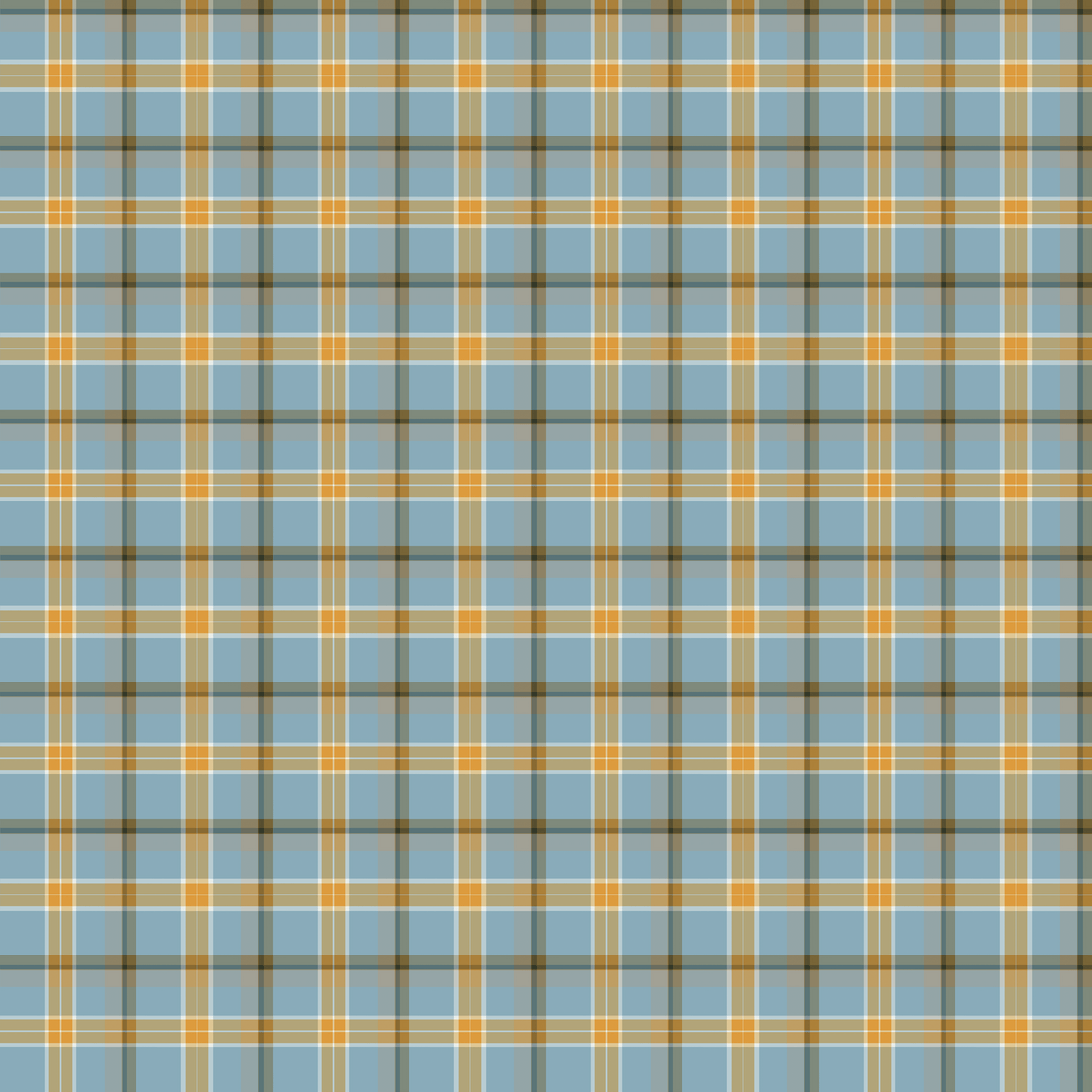 Dizzy Plaid Cornflower