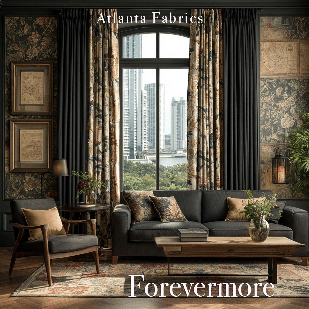 Atlanta Fabrics Forevermore Teal Fabric | Atlanta Fabrics