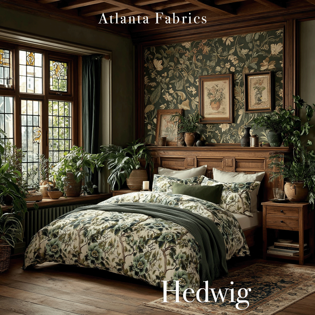 Atlanta Fabrics Hedwig Wintergreen Fabric | Atlanta Fabrics