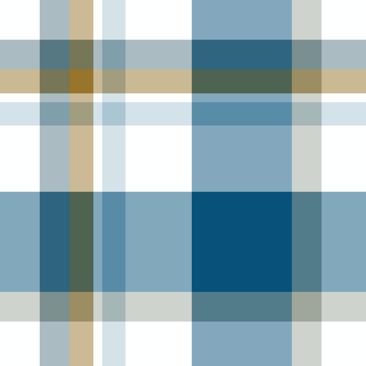 William West Designs Johns Plaid Cadet Fabric | Atlanta Fabrics