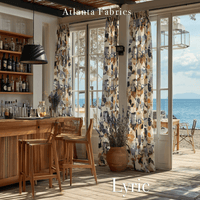 Atlanta Fabrics Lyric Aqua Fabric | Atlanta Fabrics