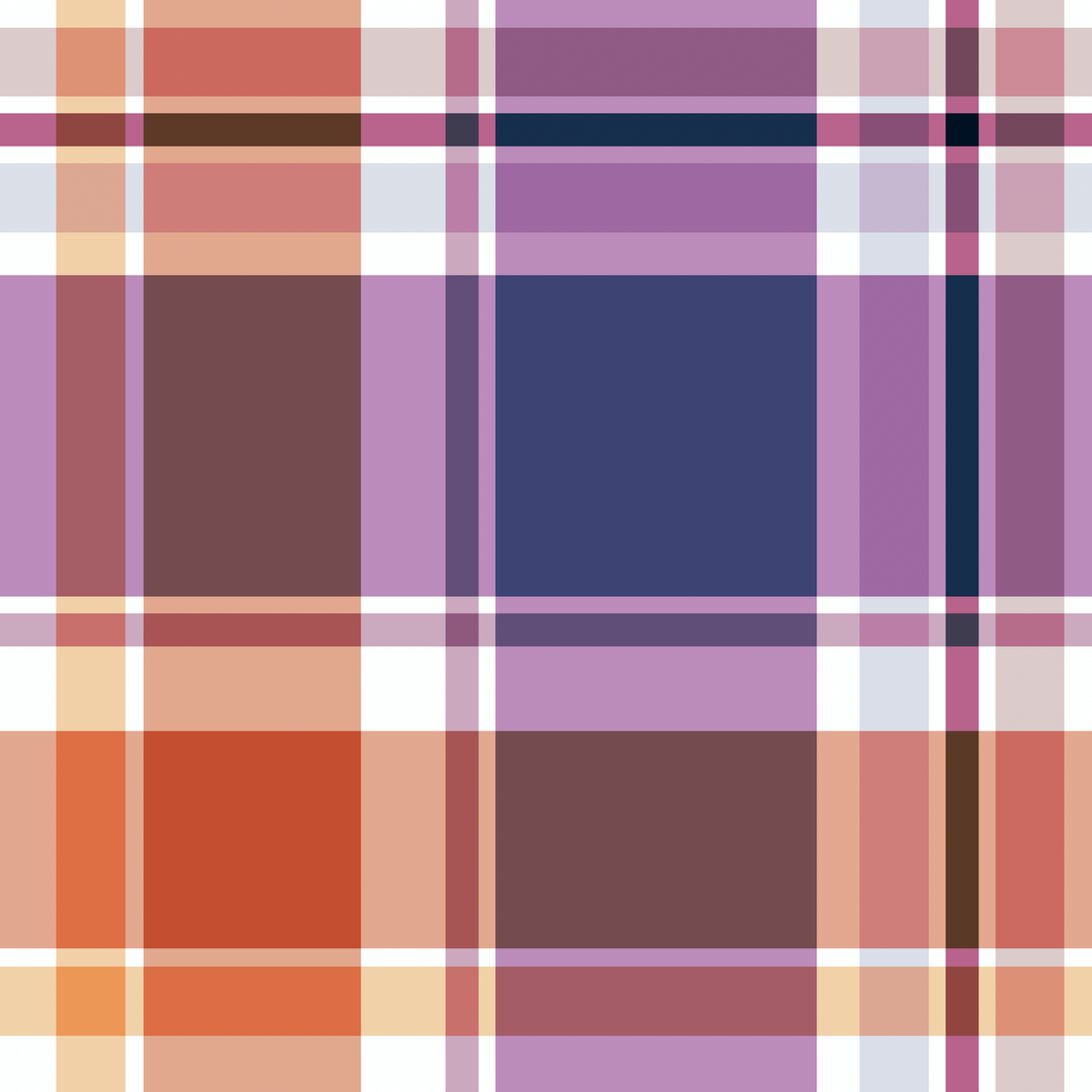 William West Designs Morris Plaid Aubergine Fabric | Atlanta Fabrics