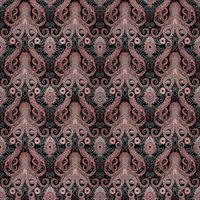 Atlanta Fabrics Octopus Coral Fabric | Atlanta Fabrics