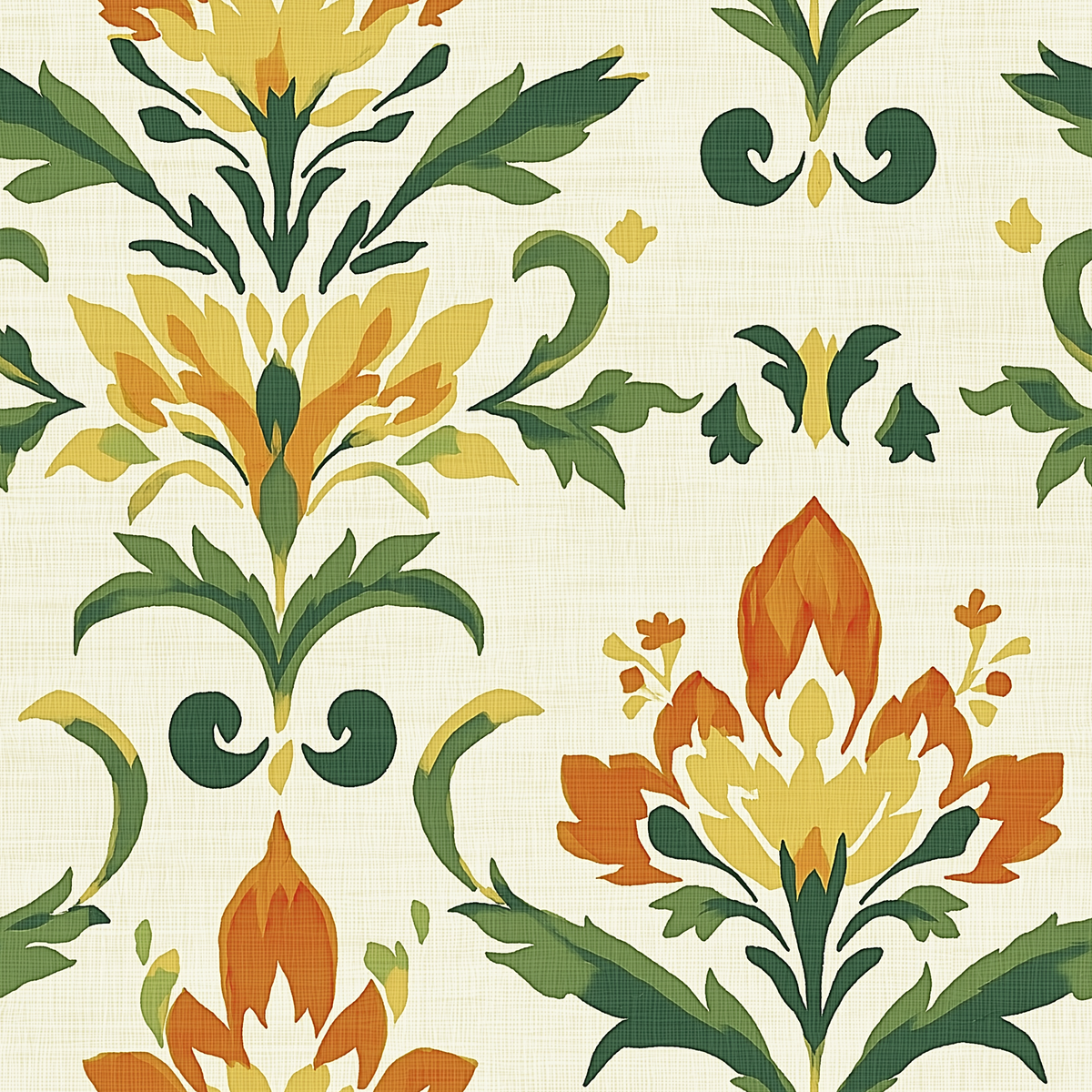 Atlanta Fabrics Robson Medallion Meadow Fabric | Atlanta Fabrics