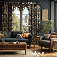 Atlanta Fabrics Saloon Green Fabric | Atlanta Fabrics