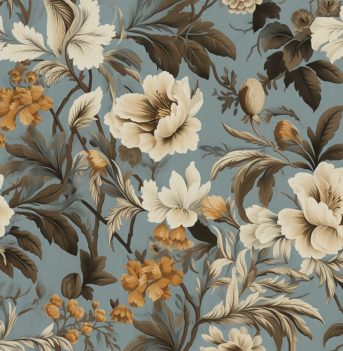 Atlanta Fabrics Tranquil Cornflower Fabric | Atlanta Fabrics