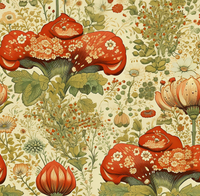 Atlanta Fabrics Colors Unfurled Basil Fabric | Atlanta Fabrics