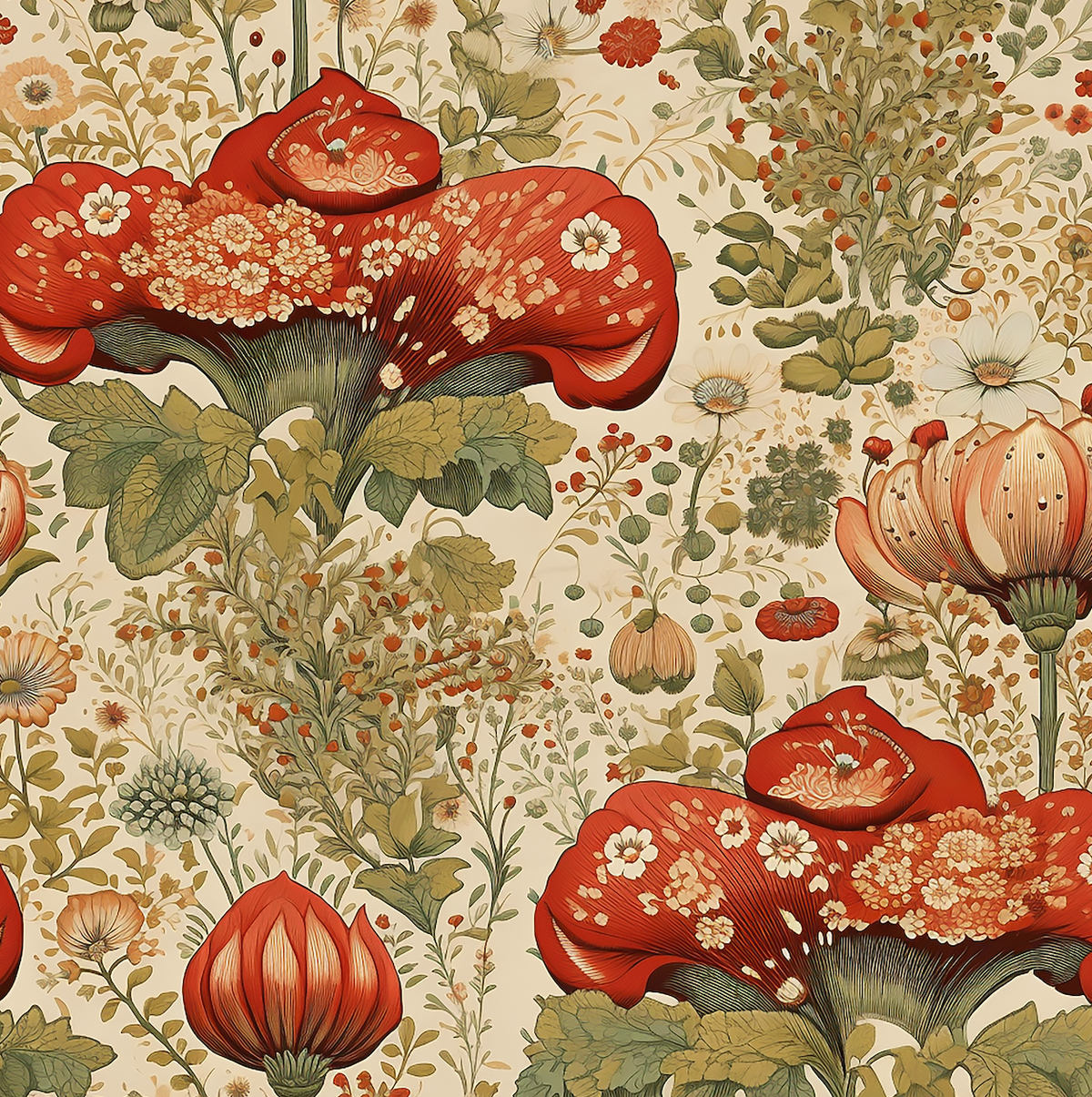 Atlanta Fabrics Colors Unfurled Thyme Fabric | Atlanta Fabrics
