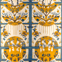 Atlanta Fabrics Torii Gate Blue Fabric | Atlanta Fabrics