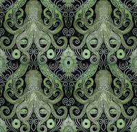 Atlanta Fabrics Octopus Green Fabric | Atlanta Fabrics