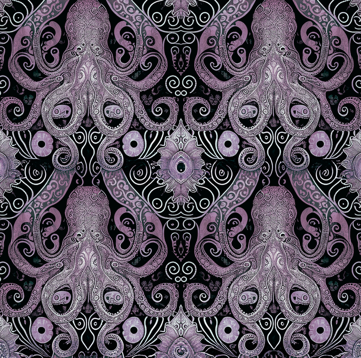 Atlanta Fabrics Octopus Iris Fabric | Atlanta Fabrics