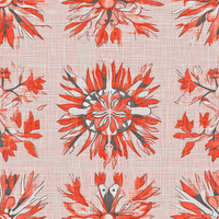 Atlanta Fabrics Square Peg Red Fabric | Atlanta Fabrics