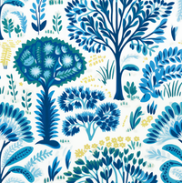 Atlanta Fabrics Sherwood Forest Blue Fabric | Atlanta Fabrics