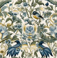 Atlanta Fabrics Birdpoint Lapis Fabric | Atlanta Fabrics