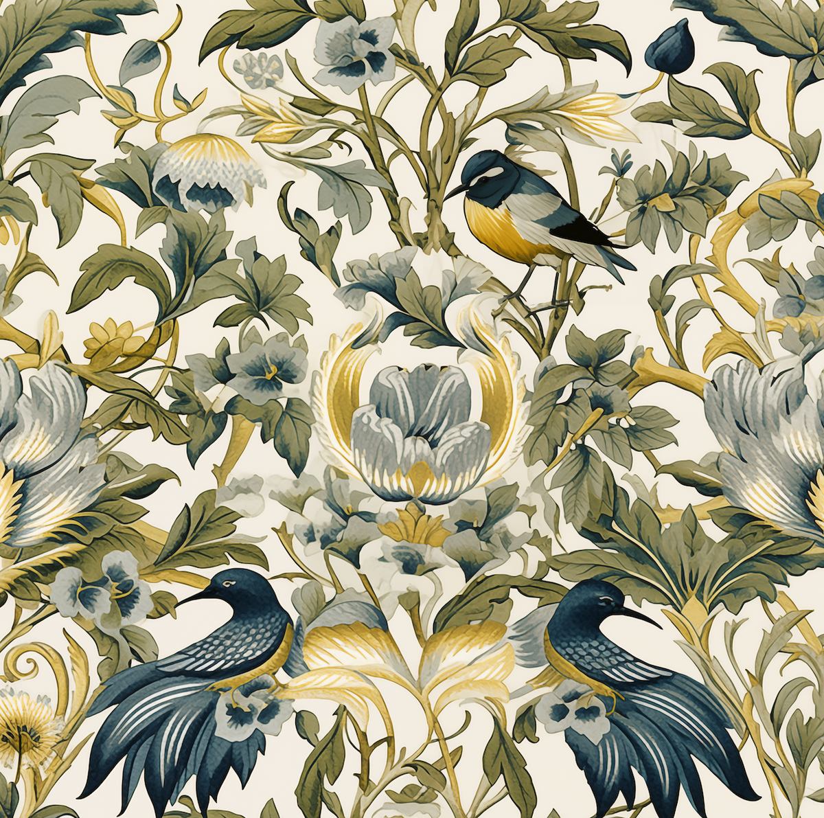 Atlanta Fabrics Birdpoint Thyme Fabric | Atlanta Fabrics