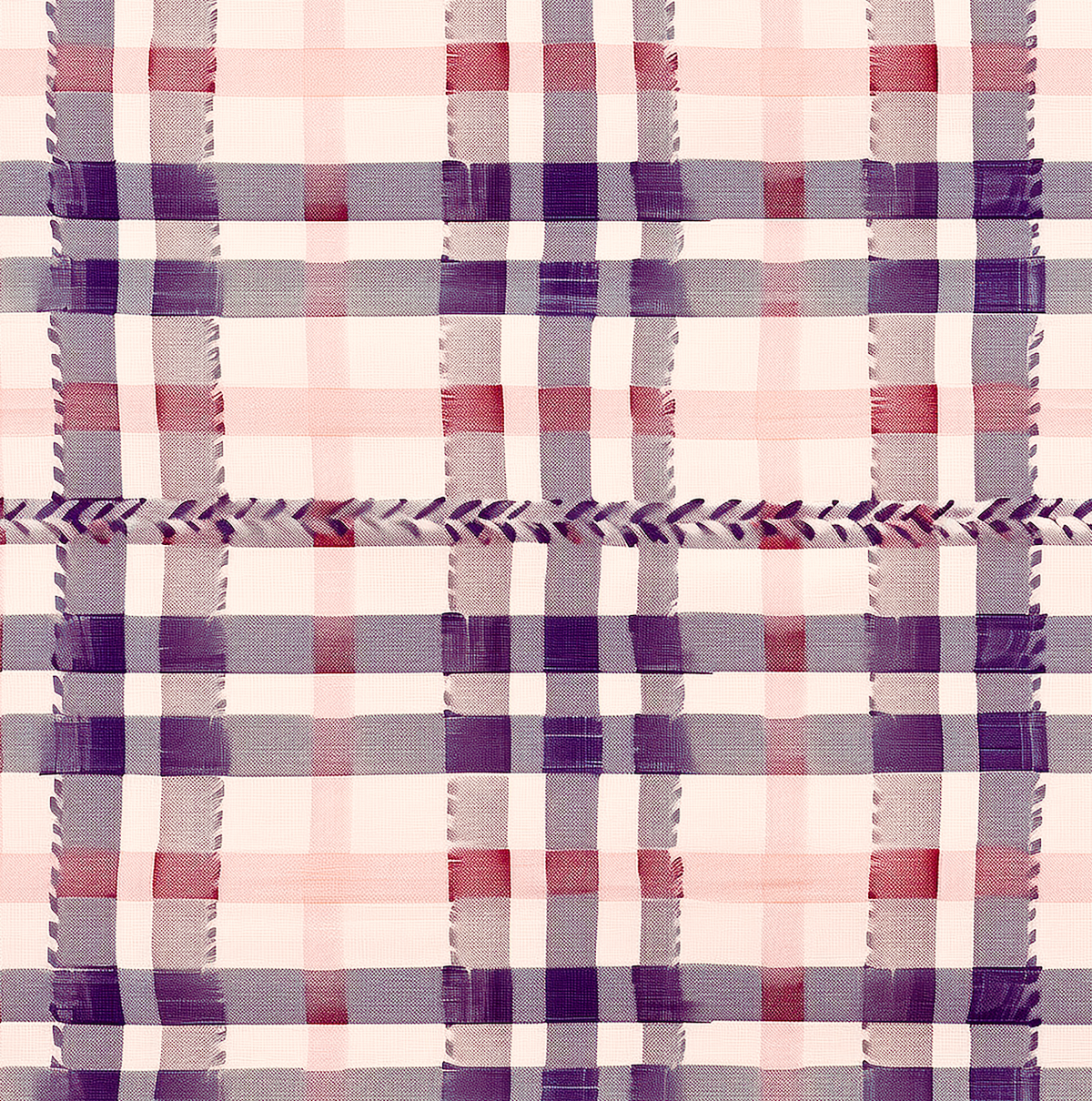Burnham Plaid Aubergine