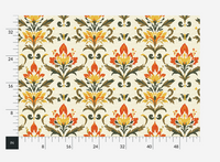 Atlanta Fabrics Robson Medallion Walnut Fabric | Atlanta Fabrics