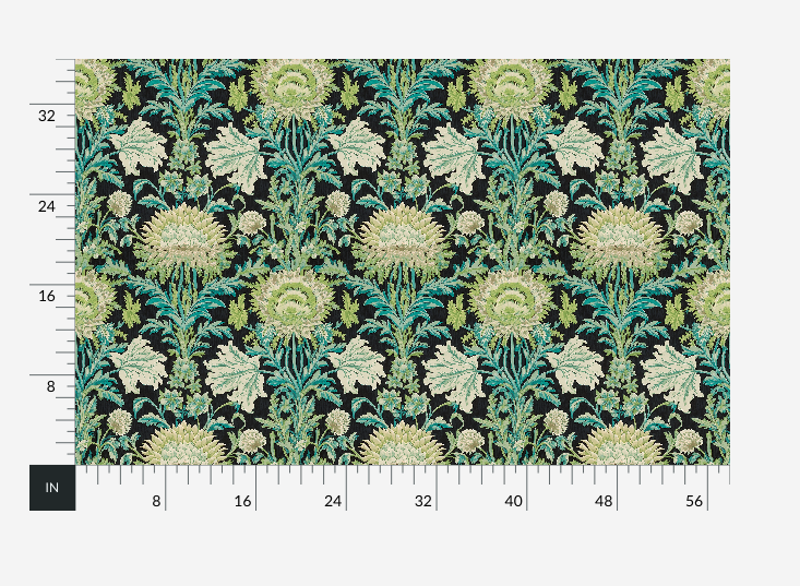 William West Designs The Breakers Turquoise Fabric | Atlanta Fabrics