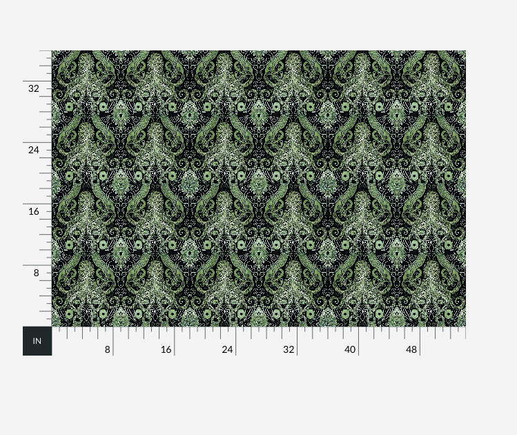 Atlanta Fabrics Octopus Green Fabric | Atlanta Fabrics