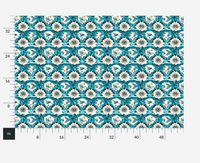 Atlanta Fabrics Curtis Aqua Fabric | Atlanta Fabrics